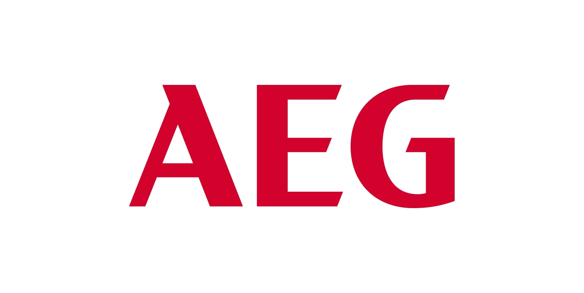 AEG Logo in Farbe. 